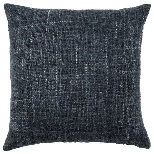 Jaipur Living Tordis KLA03 Handmade Chevron Black And Blue Lumbar Pillow