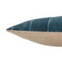 Jaipur Living Bourdelle NOU23 Handmade Chevron Blue And White Lumbar Pillow