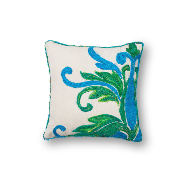 Loloi Pillows P0232 Green Blue Pillow