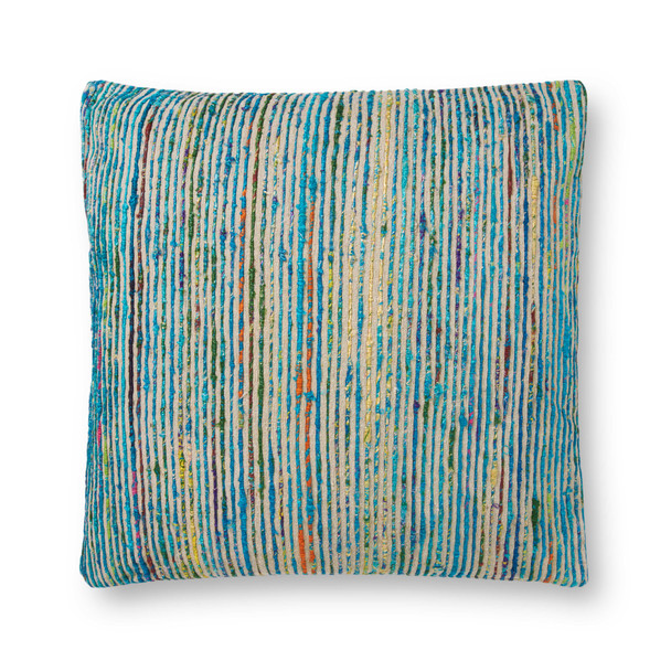 Loloi Pillows P0242 Blue Multi Pillow