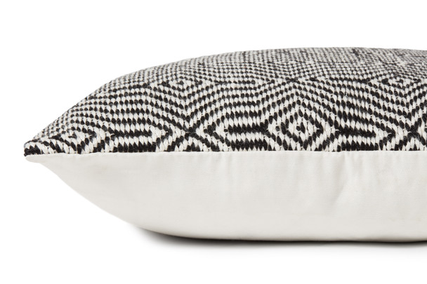 Loloi Pillows P0339 Black White Pillow