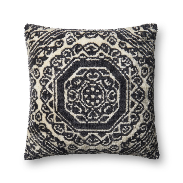 Loloi Pillows P0578 Black White Pillow