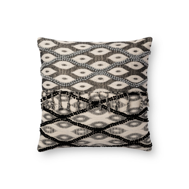 Loloi Pillows P0698 Black White Pillow