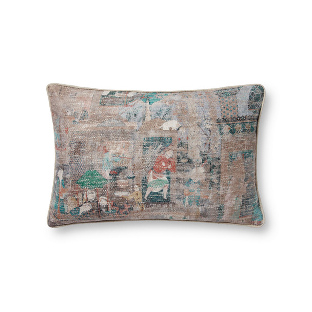 Loloi Pillows PLL0007 Brown Multi Pillow