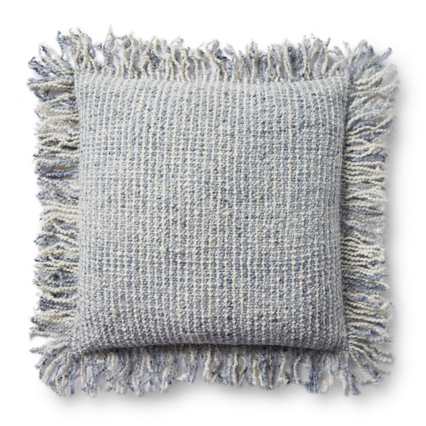 Loloi Pillows PLL0033 Ivory Blue Pillow
