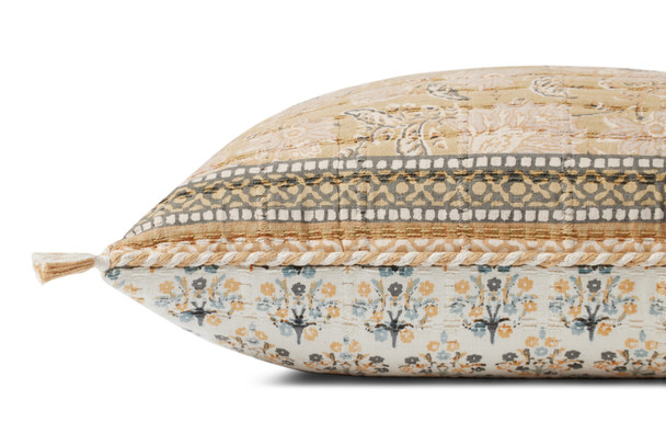Loloi Pillows PLL0116 Wheat Multi Pillow