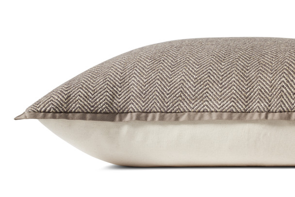 Loloi PJS0018 Dark Taupe Pillow