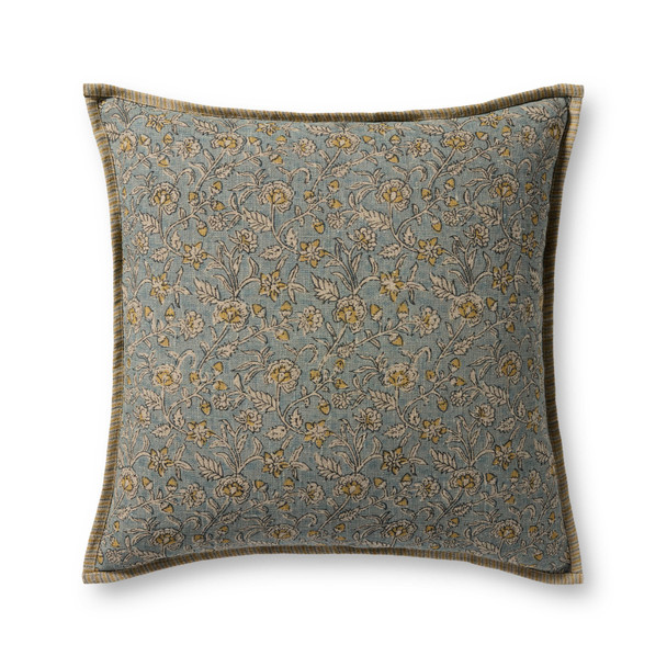 Loloi PLL0164 Light Blue Multi Pillow