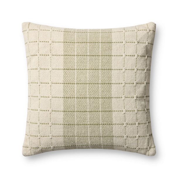 Loloi PLL0193 Green Natural Pillow