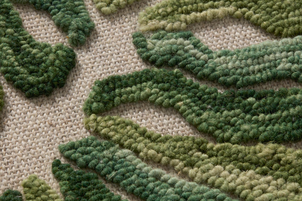 Loloi Sandaland SUNDL Green Ivory Wall Art