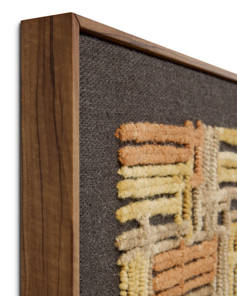 Loloi Perpindicular PERPI Gold Orange Wall Art