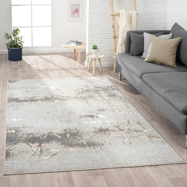 LR Home Antalya 82051 Beige Gray Rug
