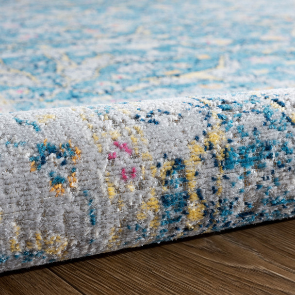 LR Home Antiquity 81455 Blue Yellow Rug