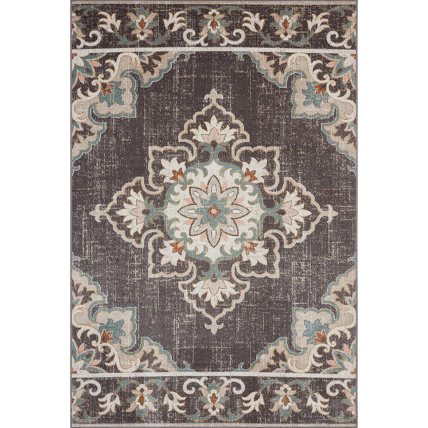 LR Home Antiquity 81461 Brown Rug