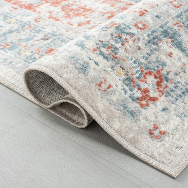 LR Home Antiquity 81451 Blue Rust Rug