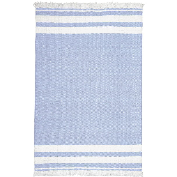 LR Home Asbury 82373 Light Blue Rug