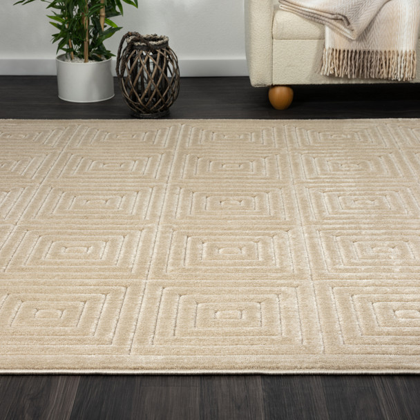 LR Home Atlas 82415 Beige Rug