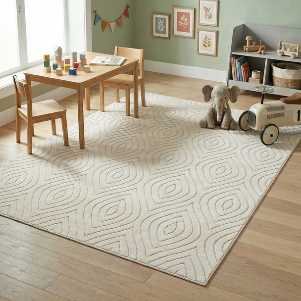 LR Home Atlas 82418 Ivory Rug