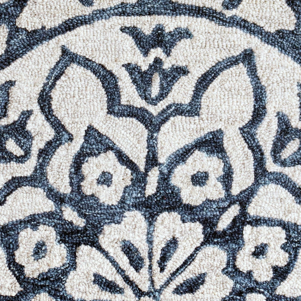 LR Home Bella Rose 21709 Blue Ivory Rug