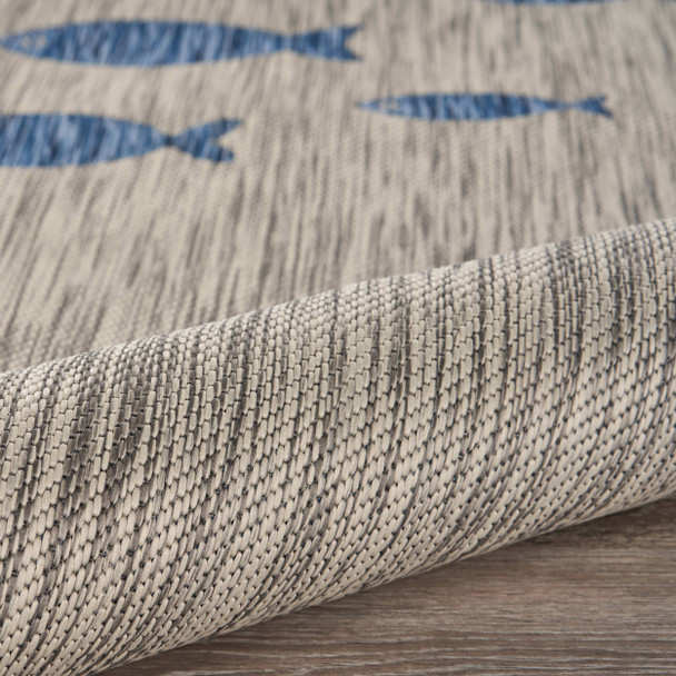 LR Home Catalina 81505 Gray Navy Rug