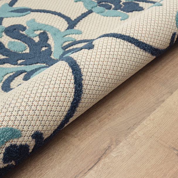LR Home Copa Cabana 81813 Navy Blue Off-White Rug