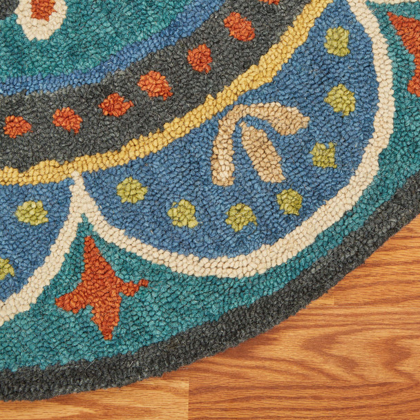 LR Home Dazzle 54026 Blue Rug