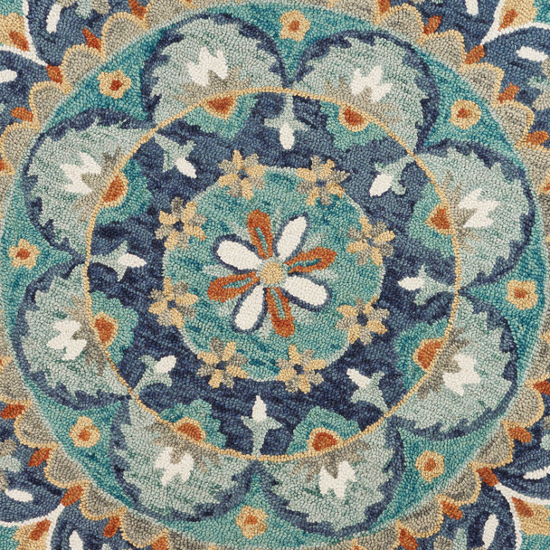 LR Home Dazzle 54099 Teal Blue Rug