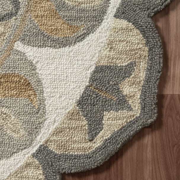 LR Home Dazzle 54085 Silver Gray Ivory Rug