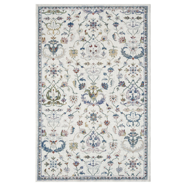 LR Home Gala 81271 Ivory Blue Rug