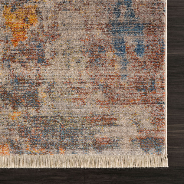 LR Home Holi 81774 Gray Beige Blue Yellow Multi Rug