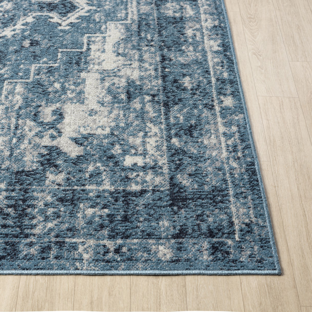 LR Home Lanham 82274 Blue Ivory Rug