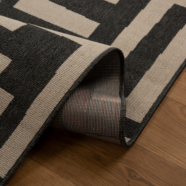 LR Home Mapa 82502 Black Ivory Rug