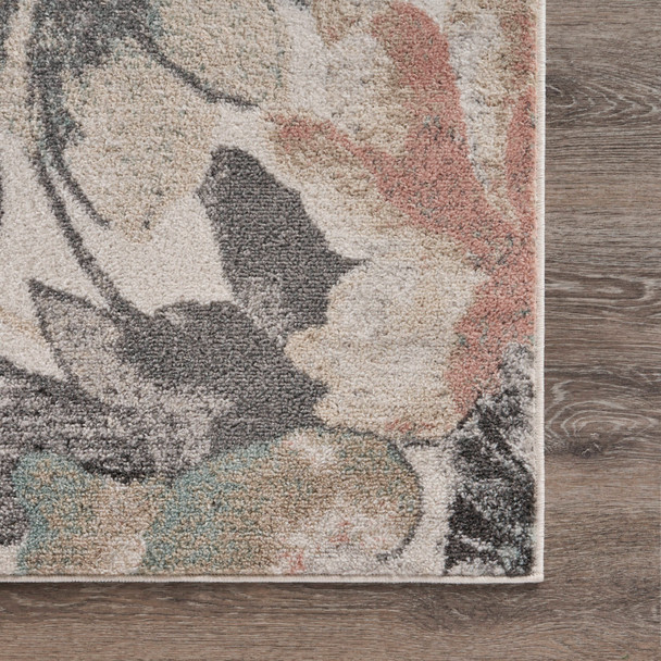 LR Home Meadow 81541 Multi Gray Pink Rug