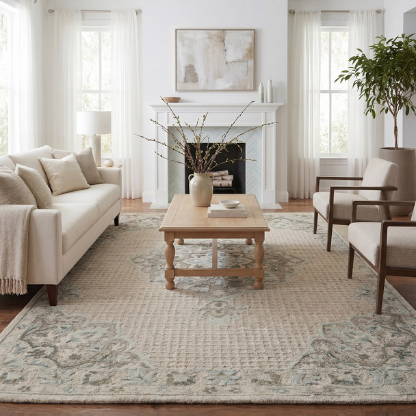 LR Home Modern Traditions 81290 Ivory Rug