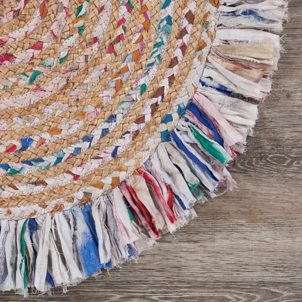 LR Home Boutique Jute 3382 White Multi Natural Rug