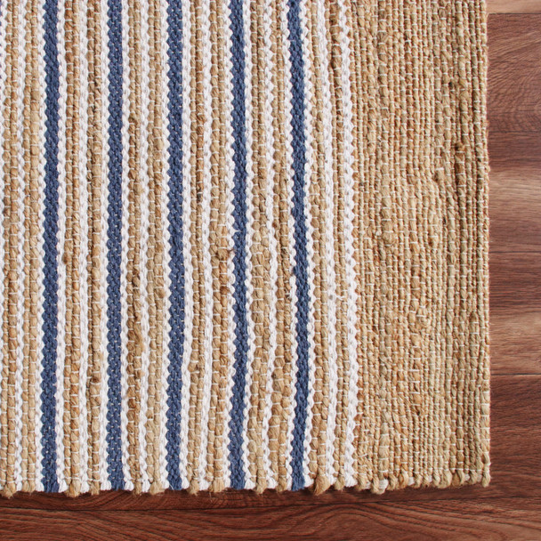 LR Home Hampton 3392 Tan Blue White Rug
