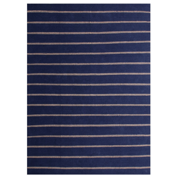 LR Home Hampton 3394 Navy Blue Tan Rug