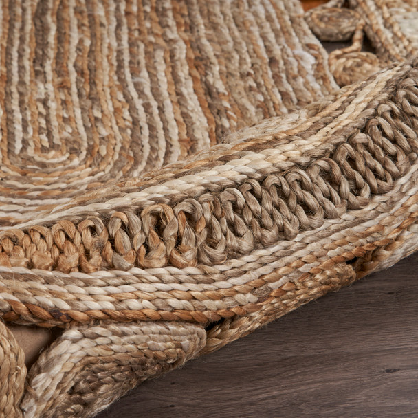 LR Home Boutique Jute 12038 Bleach Gray Rug