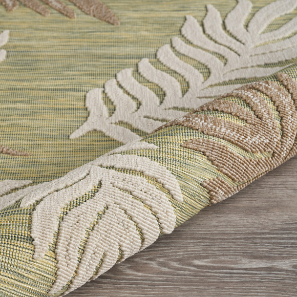 LR Home Retreat 81606 Tan Green Rug