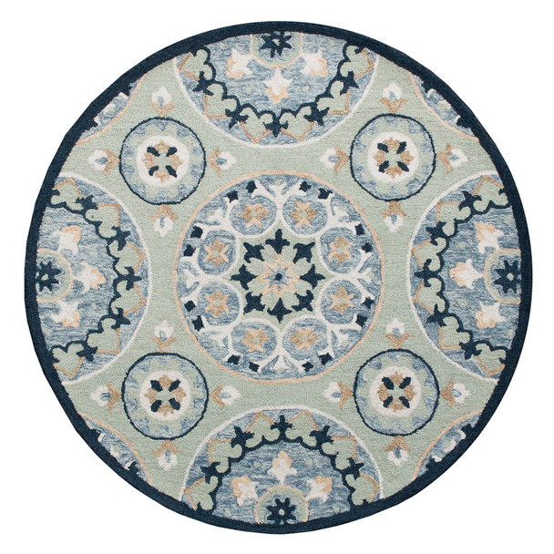 LR Home Rugs Ariel 22135 Sage Blue Rug