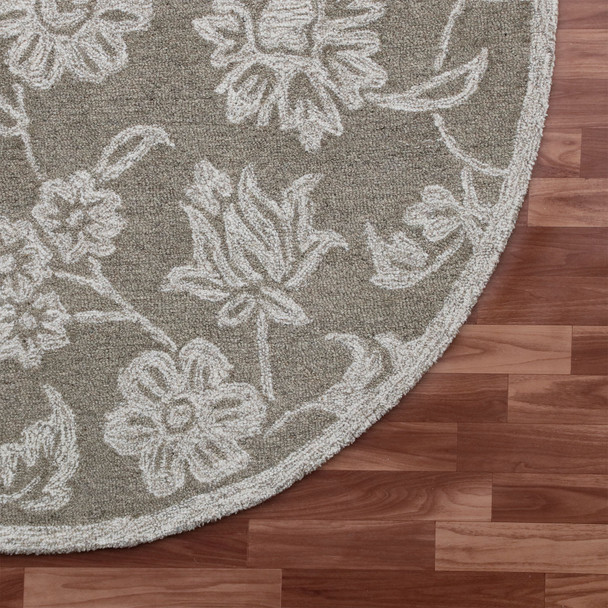 LR Home Rugs Ariel 22137 Gray Ivory Rug