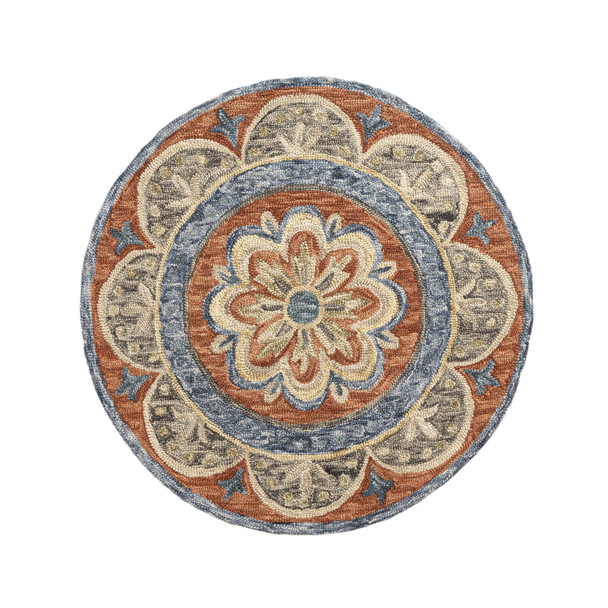LR Home Rugs A 99475 Rust Rug