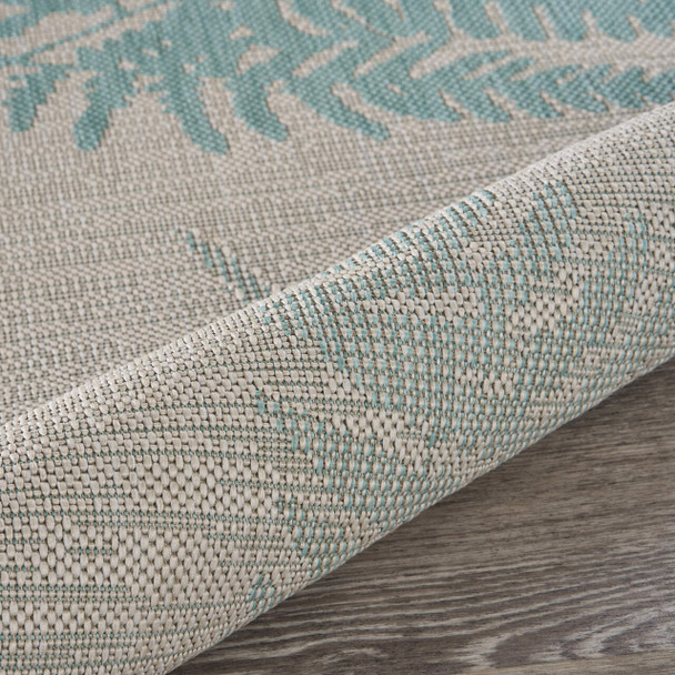 LR Home Sanibel 81648 Teal Cream Rug