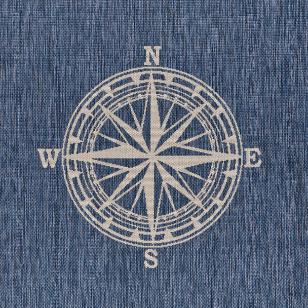 LR Home Seaside 81871 Navy White Rug
