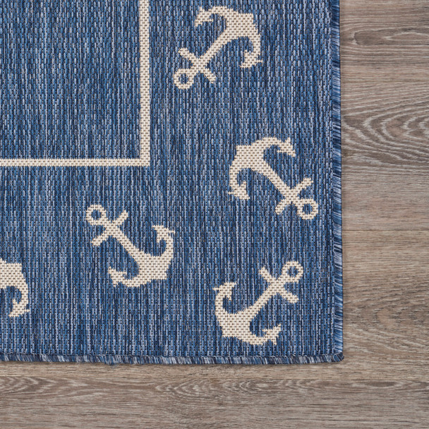 LR Home Seaside 81872 Navy White Rug