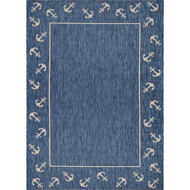 LR Home Seaside 81872 Navy White Rug
