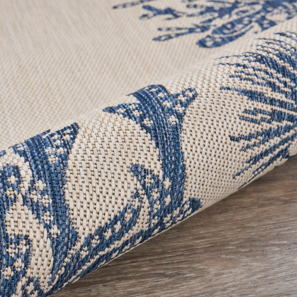 LR Home Seaside 81873 White Navy Rug