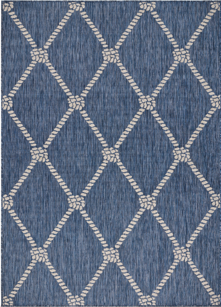 LR Home Seaside 81875 Navy White Rug