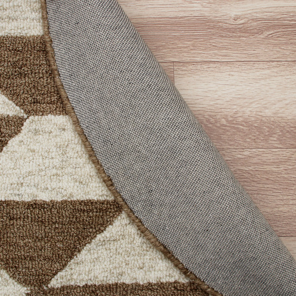 LR Home Sinuous 54117 Brown Tan Cream Rug