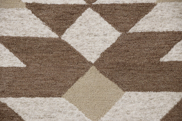 LR Home Sinuous 54117 Brown Tan Cream Rug